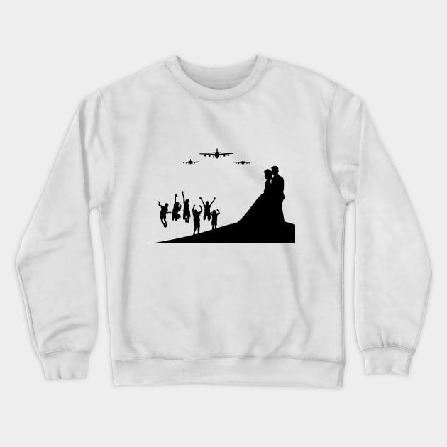 Happiness in a new life Crewneck Sweatshirt by Brlxyzz